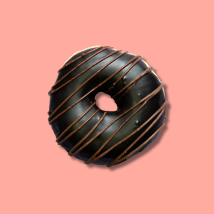 Milk chocolate drizzle donut made fresh in Nairobi – Go Nuts Donuts